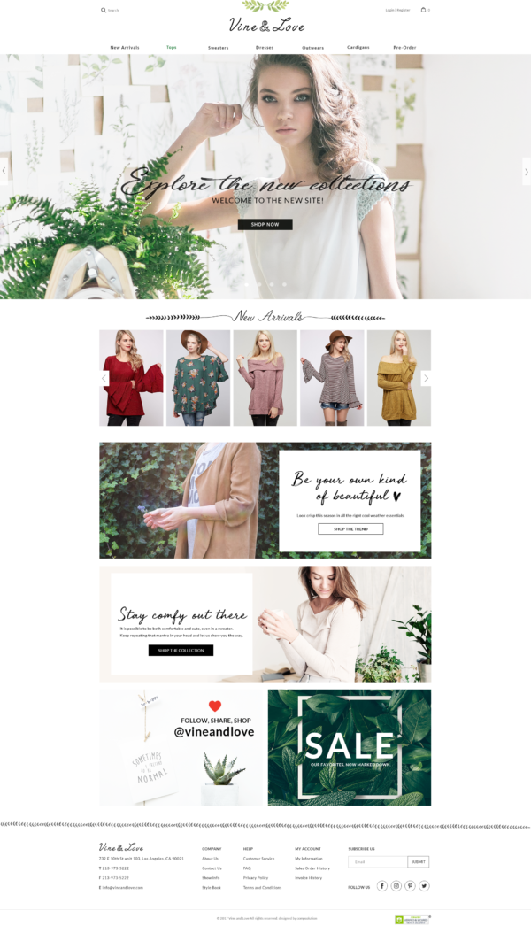 Vine and Love Website